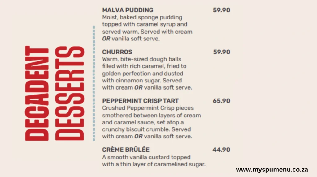 Spur Decadent Delights Menu Prices 2025 1 Spur Decadent Delights Menu