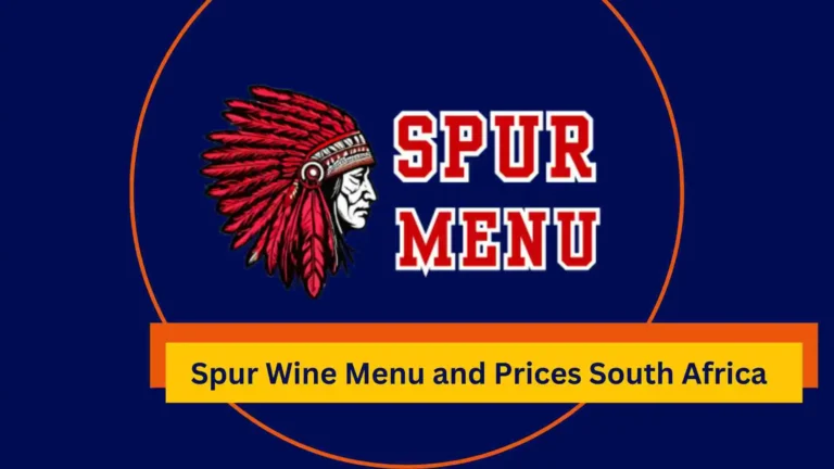 Spur Wine Menu and Prices South Africa 2025