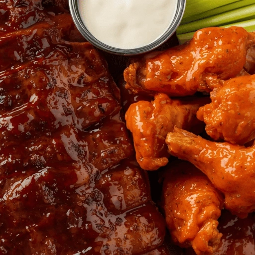 Ribs Buffalo Wings Combo