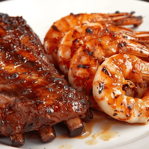 Ribs & Prawns Combo