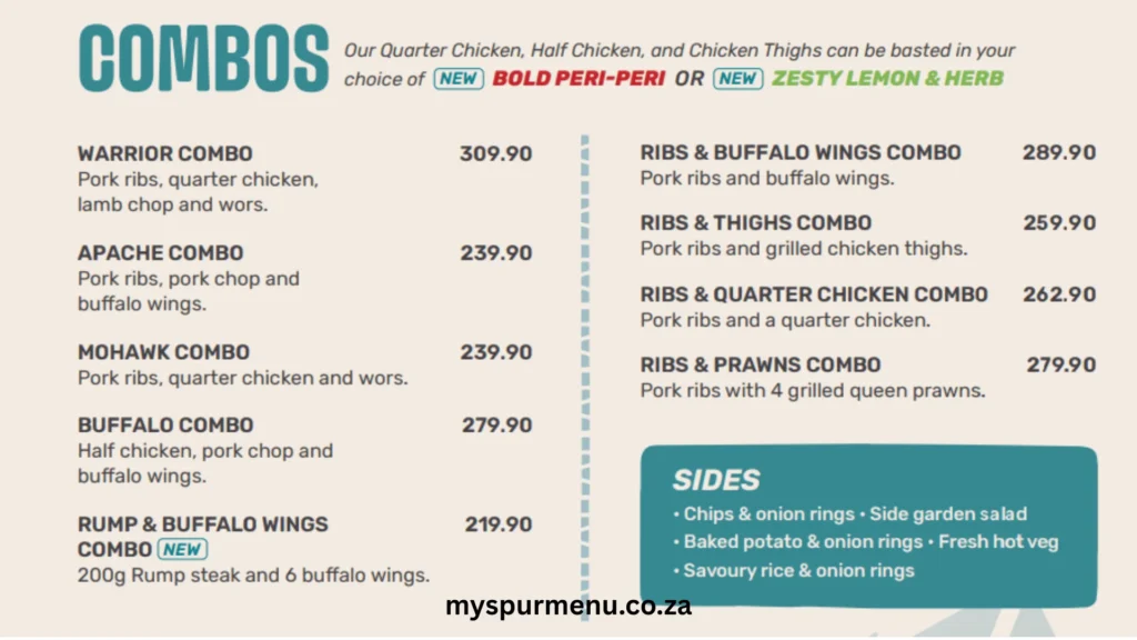 Spur Combos Menu
