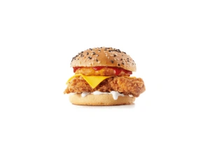 KFC Menu 18 Brekkie Delux Burger- NO EGG