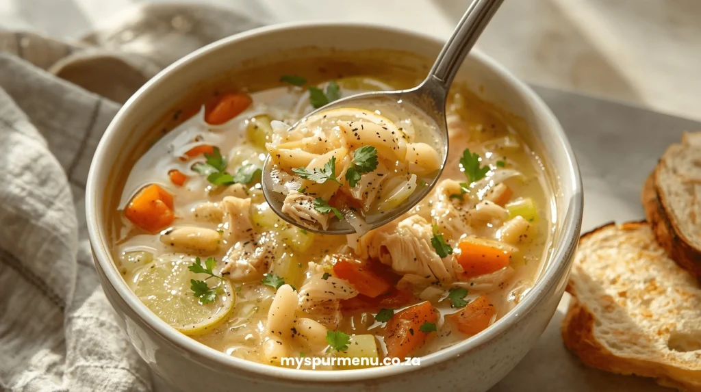 Crockpot Lemon Chicken Soup