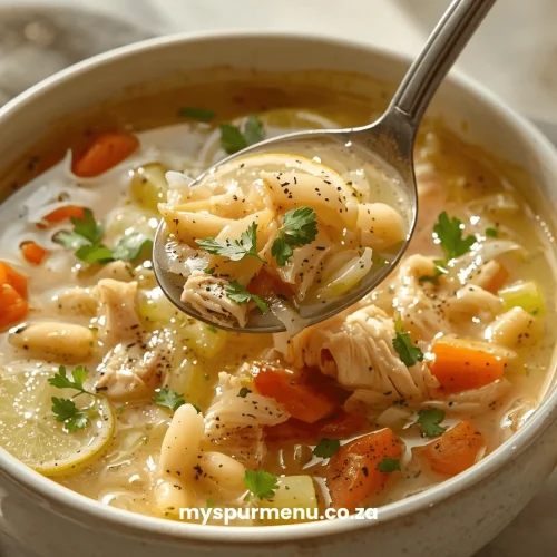 Crockpot Lemon Chicken Soup