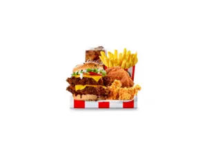 KFC Menu 42 Double Dunked Burger Box or Buddy