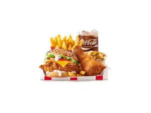 KFC Menu 45 Fully Loaded Box (With Colonel Burger)